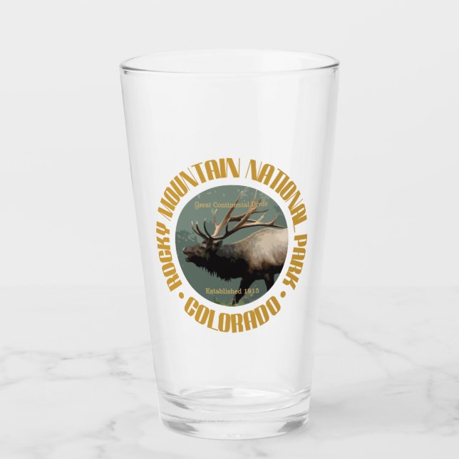 Rocky Mountain NP (elk) Glass (Front)