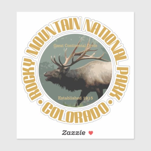 Rocky Mountain NP elk Sticker