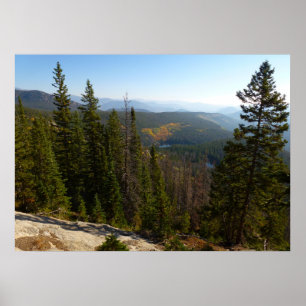 Rocky Mountain Overlook in Early Fall Poster