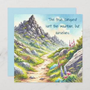 Rocky Mountain Path & Quote Note Card