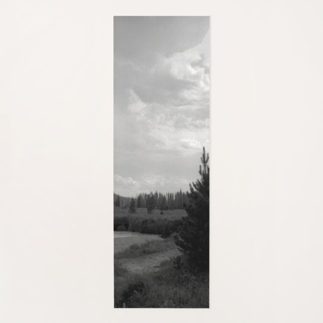 Rocky Mountain Prairie Custom Yoga Mat (Front)