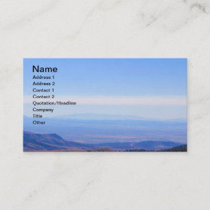 Rocky Mountain Range Picture Business Cards