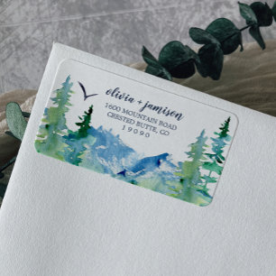 Rocky Mountain Return Address Label