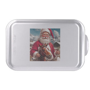 Rocky Mountain Santa and His Horse Cake Pan