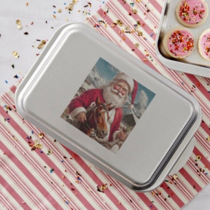 Rocky Mountain Santa and His Horse Cake Pan