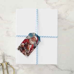 Rocky Mountain Santa and His Horse Gift Tags