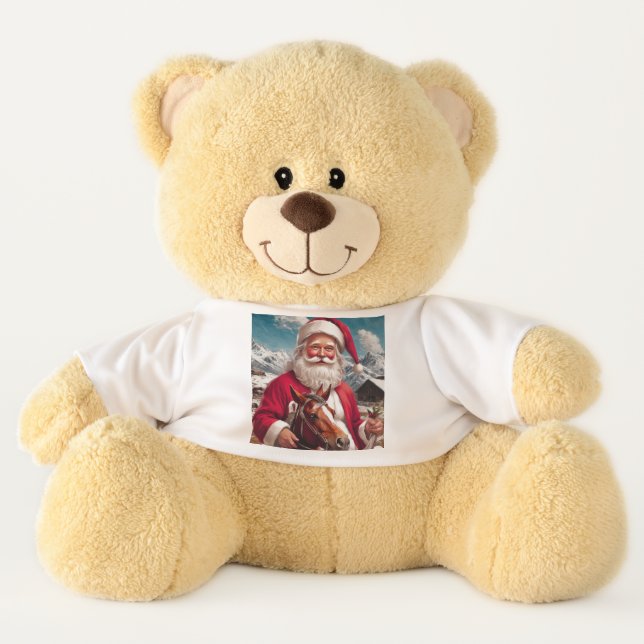 Rocky Mountain Santa and His Horse Teddy Bear (Front)