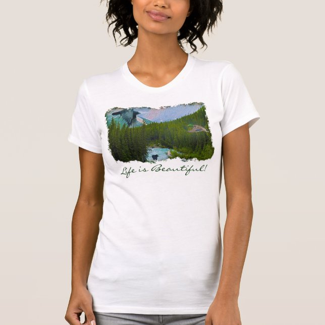 Rocky Mountain Scene with Wildlife Shirt (Front)