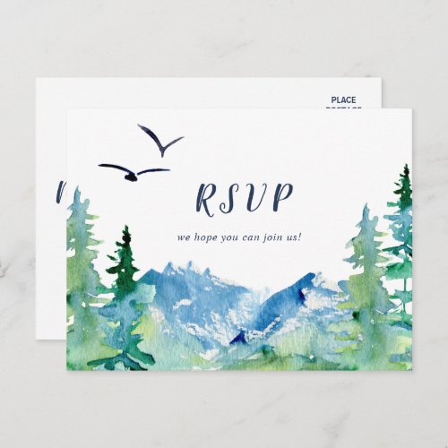Rocky Mountain Song Request RSVP Postcard
