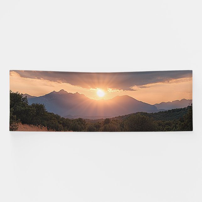 Rocky Mountain Sunrise  Banner (Horizontal)