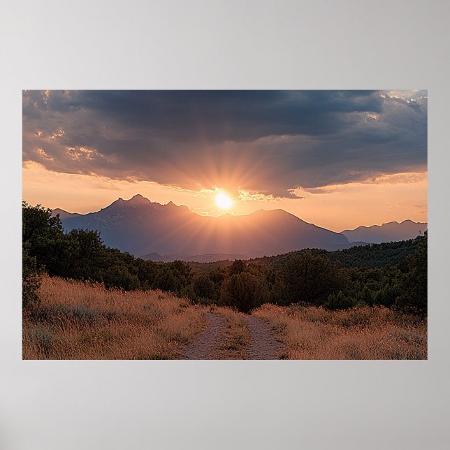 Rocky Mountain Sunrise  Poster (Front)