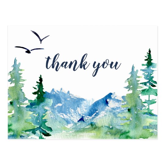 Rocky Mountain Thank You Postcard | Zazzle.com