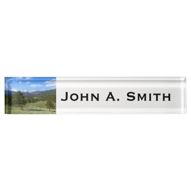 Rocky Mountain View Desk Name Plate (Front)