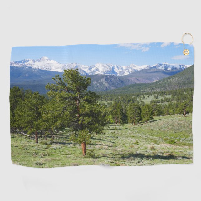 Rocky Mountain View Golf Towel (Horizontal)