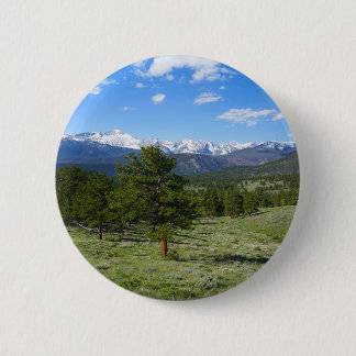 Rocky Mountain View Scenic Landscape Button
