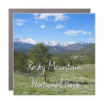 Rocky Mountain View Scenic Landscape Car Magnet