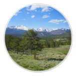 Rocky Mountain View Scenic Landscape Ceramic Knob
