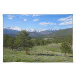 Rocky Mountain View Scenic Landscape Cloth Placemat