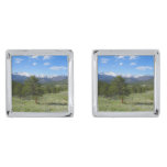 Rocky Mountain View Scenic Landscape Cufflinks