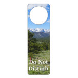 Rocky Mountain View Scenic Landscape Door Hanger