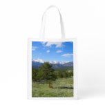 Rocky Mountain View Scenic Landscape Grocery Bag