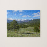 Rocky Mountain View Scenic Landscape Jigsaw Puzzle