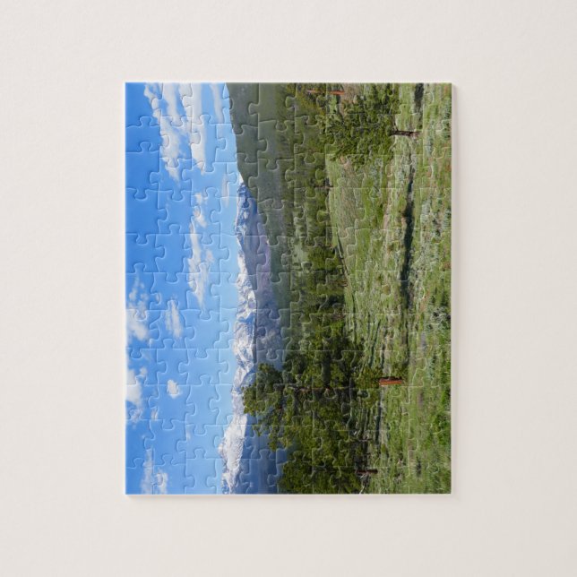 Rocky Mountain View Scenic Landscape Jigsaw Puzzle (Vertical)