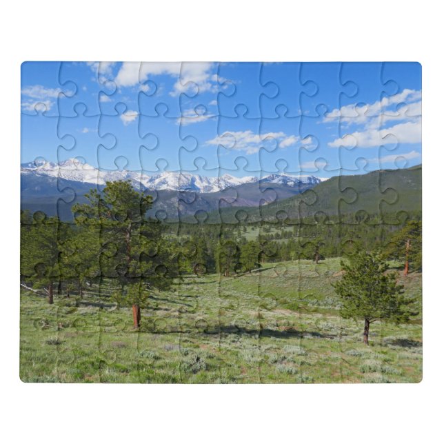 Rocky Mountain View Scenic Landscape Jigsaw Puzzle (Puzzle Horizontal)