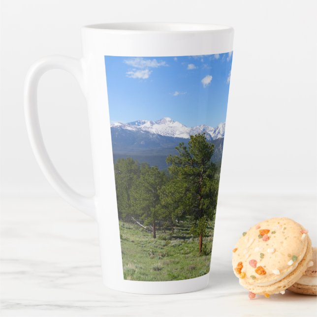 Rocky Mountain View Scenic Landscape Latte Mug (In Situ)