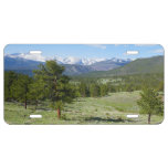 Rocky Mountain View Scenic Landscape License Plate