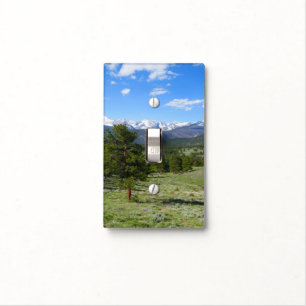 Rocky Mountain View Scenic Landscape Light Switch Cover
