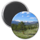 Rocky Mountain View Scenic Landscape Magnet