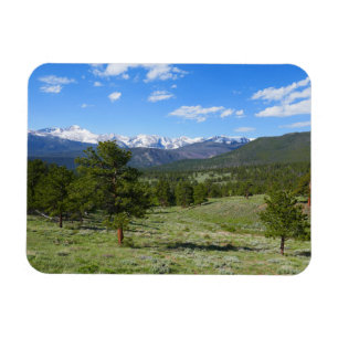 Rocky Mountain View Scenic Landscape Magnet