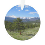 Rocky Mountain View Scenic Landscape Ornament