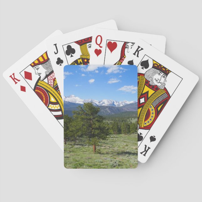 Rocky Mountain View Scenic Landscape Poker Cards (Back)
