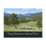 Rocky Mountain View Scenic Landscape Postcard