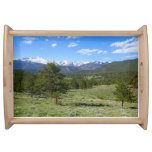 Rocky Mountain View Scenic Landscape Serving Tray