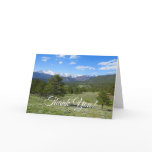 Rocky Mountain View Scenic Landscape Thank You Card