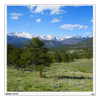 Rocky Mountain View Scenic Landscape Wall Decal