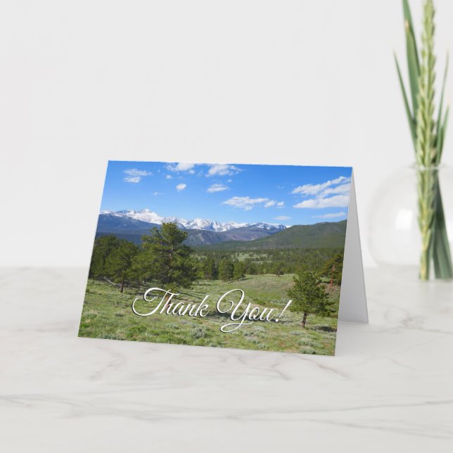 Rocky Mountain View Thank You Card (Front)