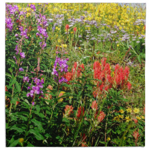 Rocky Mountain Wildflowers Cloth Napkin