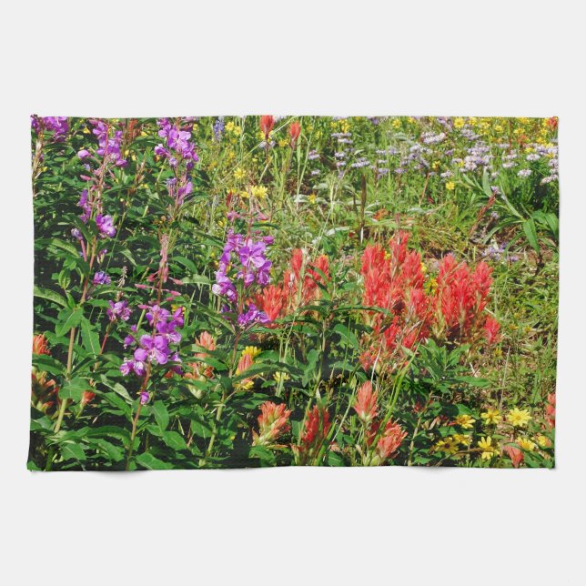 Rocky Mountain Wildflowers Kitchen Towel (Horizontal)