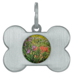 Rocky Mountain Wildflowers Pet Tag