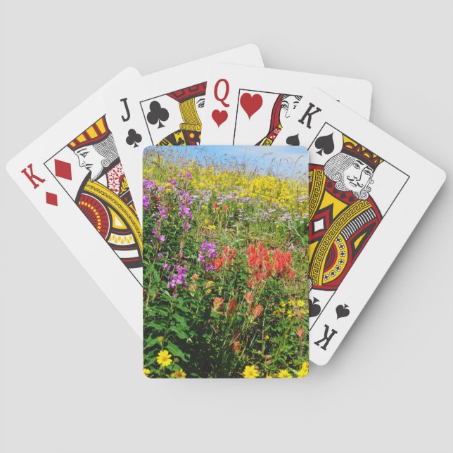 Rocky Mountain Wildflowers Poker Cards (Back)