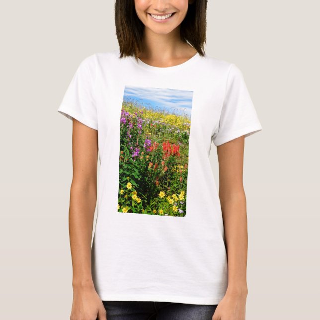 Rocky Mountain Wildflowers T-Shirt (Front)