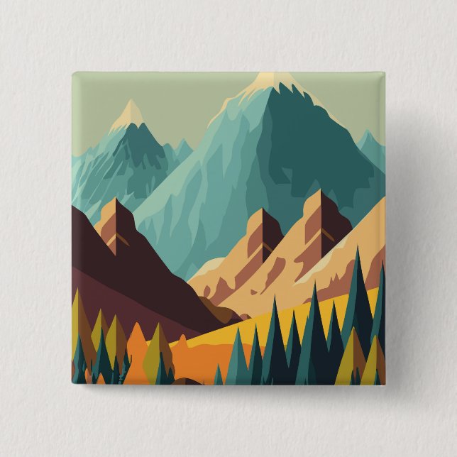 Rocky Mountains Button (Front)