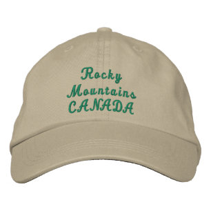 Rocky Mountains CANADA Embroidered Hat