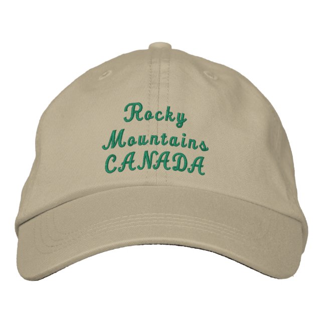 Rocky Mountains CANADA Embroidered Hat (Front)