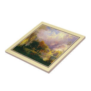 Rocky mountains ceramic tile