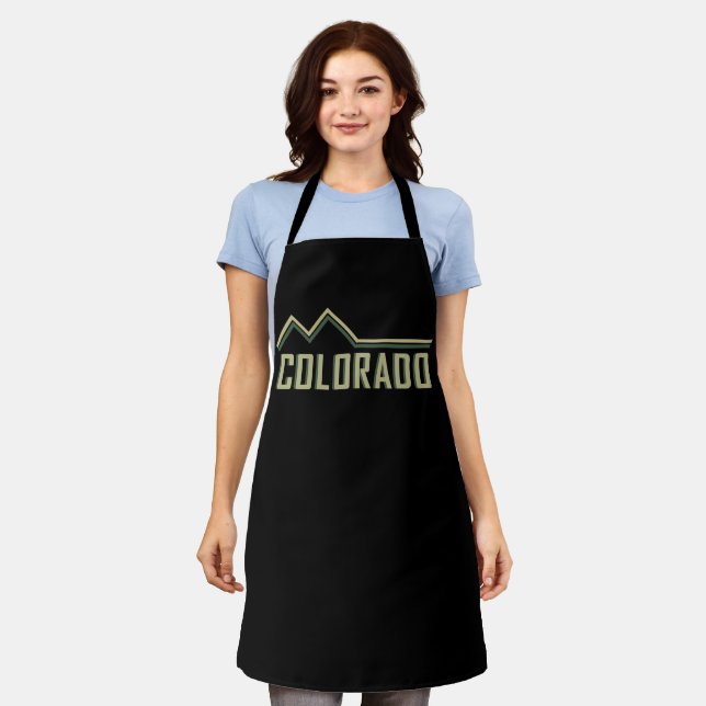 Rocky Mountains Colorado Apron (Worn)